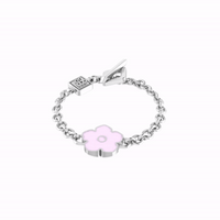 Flower Power - Bracelet - Lilac Enamel - 925 Sterling Silver - Gab Mc Neil