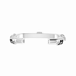 Flower Power - Cuff - Black Enamel - 925 Sterling Silver - Gab Mc Neil