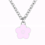 Flower Power - Necklace - Lilac Enamel - 925 Sterling Silver - Gab Mc Neil