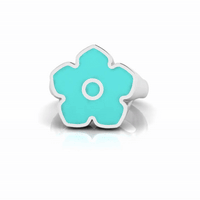 Flower Power - Ring - Turquoise Enamel - 925 Sterling Silver - Gab Mc Neil