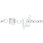 Flower Power - Bracelet - White Enamel - 925 Sterling Silver - Gab Mc Neil