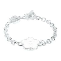 Flower Power - Bracelet - White Enamel - 925 Sterling Silver - Gab Mc Neil