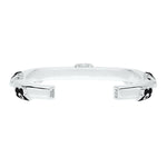 Flower Power - Cuff - Black Enamel - 925 Sterling Silver - Gab Mc Neil