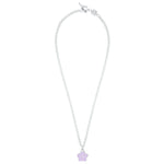 Flower Power - Necklace - Lilac Enamel - 925 Sterling Silver - Gab Mc Neil