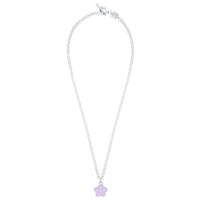 Flower Power - Necklace - Lilac Enamel - 925 Sterling Silver - Gab Mc Neil