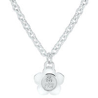 Flower Power - Necklace - Pink Enamel - 925 Sterling Silver - Gab Mc Neil