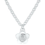 Flower Power - Necklace - White Enamel - 925 Sterling Silver - Gab Mc Neil